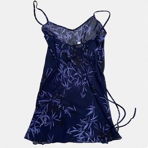 Blue Calvin Klein slip dress